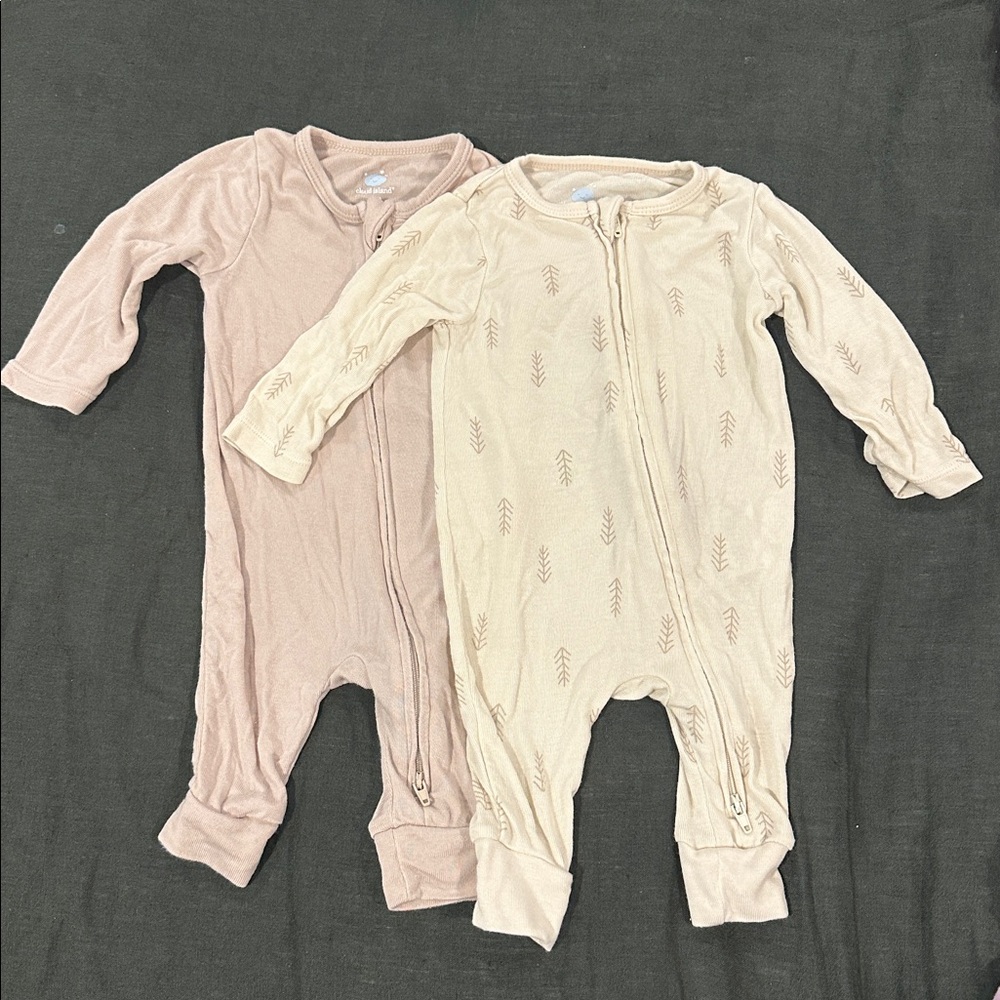 Cloud Island- Modal Cream Baby Onesies